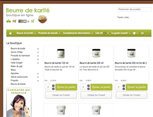 Tablet Screenshot of beurre-de-karite.net